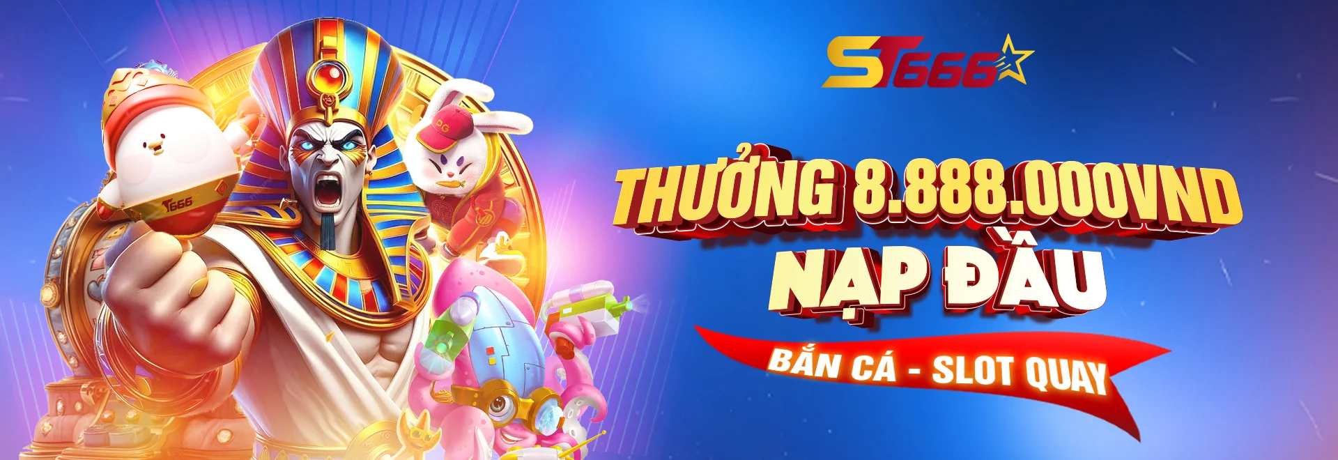 Thưởng nạp đầu lên đến 8.888.000 VND tại ST666 – Ưu đãi lớn cho bắn cá và slot quay